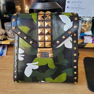 Michael Kors Whitney Medium Butterfly Camo Leather Backpack